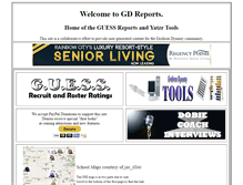 Tablet Screenshot of gdreports.com